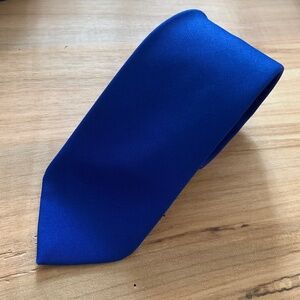 Vintage 80s 90s royal blue tie